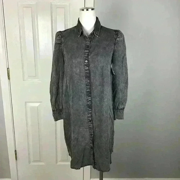 RAILS Adele Acid-wash Denim Dress Size Small - Picture 1 of 6
